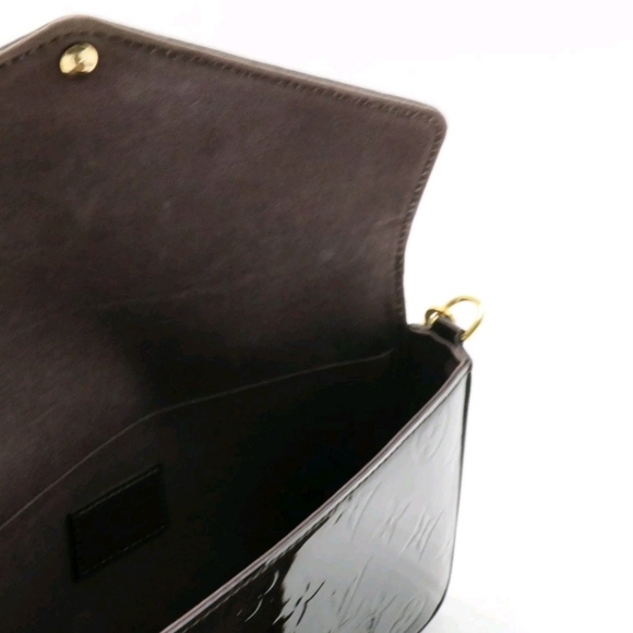 LOUIS VUITTON PATENT LEATHER MONOGRAM VERNIS POCHETTE FELICIE - Picture 5 of 9